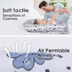 MEXXI infant lounger cover machine washable and dryer-friendly for easy care.