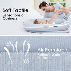 Two portable handles on Mexxi cover support travel and transfer.