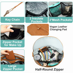 MF Store insulated bottle pockets keep beverages at proper temperature
