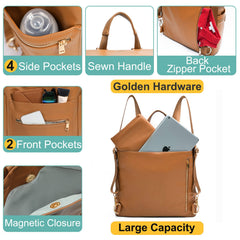 MF Store diaper bag backpack with stroller straps attached for hands-free use