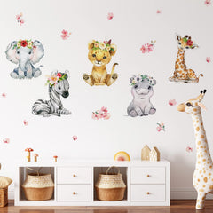 Mfault giraffe wall decal adds tall safari accent for nursery decor