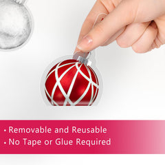 Mfault Merry Christmas Balls window cling sheet 4 easy to apply decoration for doors and mirrors.