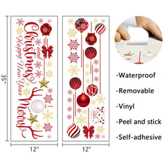 Mfault snowflake decals add wintry charm to a festive living area