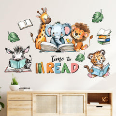 Mfault giraffe-wall-art decor brightens nursery and reading corner
