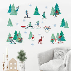 Mfault reindeer wall decal brings Christmas whimsy to your decor.