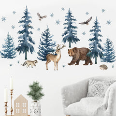 Mfault Winter Wildlife Owl wall art creates playful focal points in study areas.