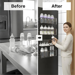 MGY magnetic bottle bin holds bottles securely on metal surfaces.