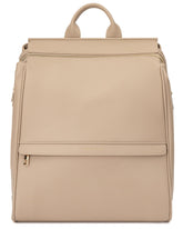 Beige MIA + SOPHIA leather diaper bag backpack for daily on-the-go organization.