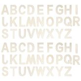 Miayon 52-pieces wooden alphabet letters package for versatile DIY crafts.
