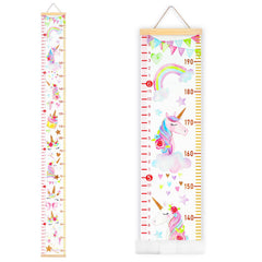 MIBOTE unicorn height chart canvas adds playful wall decor while tracking growth over time.