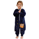 MICHLEY flannel sleeping bag with owl design provides cozy warmth for bedtime comfort