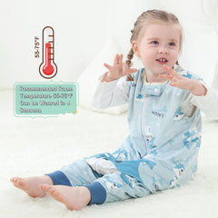 MICHLEY sleeveless sleeping bag keeps baby breathable and safe during sleep.