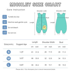MICHLEY sleeping sack 2-way zipper close-up enables quick diaper changes.