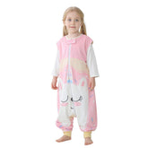MICHLEY Toddler Sleeping Sack front view in pink unicorn design for cozy nights