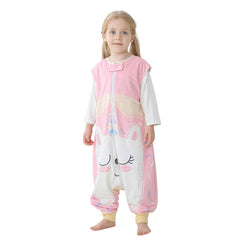 MICHLEY Toddler Sleeping Sack front view in pink unicorn design for cozy nights