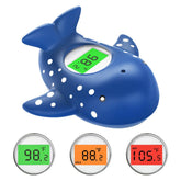 Miedecdel baby bath thermometer in navy blue shows safe water temperature at a glance.