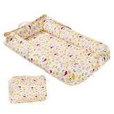 Miereirl baby lounger with Dino cover provides gentle, breathable comfort for newborn naps.