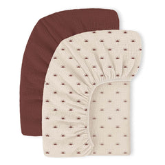 MiFlor Muslin crib sheets close-up showing soft fabric for cozy sleep