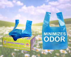 Mighty Clean Baby diaper bags with light powder scent for odor control