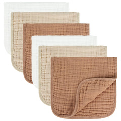 Migiol baby burp cloth close-up shows soft muslin texture for delicate skin.