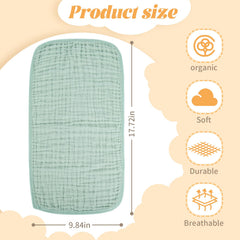 MIGIOL burp cloth features soft muslin cotton for skin-friendly comfort.