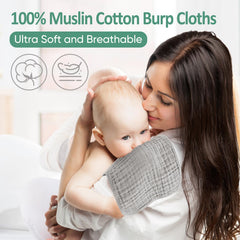 MIGIOL Burp Cloths absorbent quick-dry fabric ideal for messes