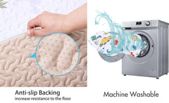 MIIMER machine-washable baby mat for quick cleanup
