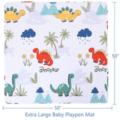 MIIMER anti-slip bottom keeps play mat secure during tummy time
