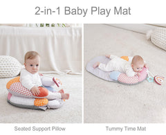 MIIMER tummy time mat promotes tummy time play and comfortable prone positioning.