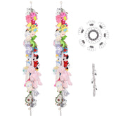 MIJAYENV 2pcs stuffed animal storage chain setup for space-saving wall display.