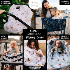 Milk Snob Disney breastfeeding cover offers discreet nursing moments with breathable fabric.