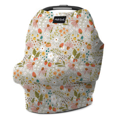 Milk Snob Original 5-in-1 cover providing full nursing coverage for discreet breastfeeding.