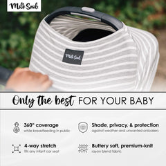 Milk Snob Original 5-in-1 stroller cover for on-the-go privacy