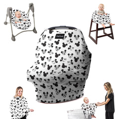 Milk Snob original Disney 5-in-1 cover with Mickey Mouse sketch offers private on-the-go nursing.