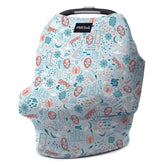 Milk Snob Original Marvel 5-in-1 cover car seat with Spider-Man design provides privacy on-the-go