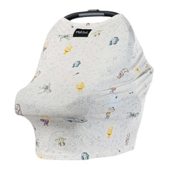 Milk Snob Star Wars 5-in-1 cover in use offering private feeding space on-the-go