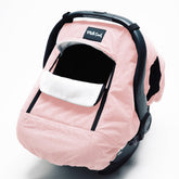 Milk Snob Winter Car Seat Cover canopy keeps baby warm with breathable design.