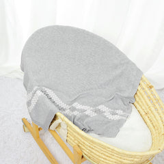 mimixiong knit blanket in use as stroller cover for warmth