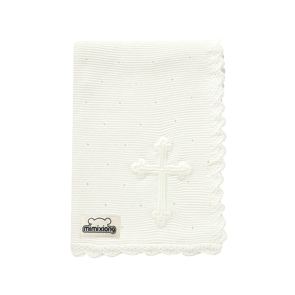 mimixiong baby christening blanket with cross embroidery offers heirloom-worthy keepsake