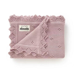 Mimixiong Dreamy Lilac cotton baby blanket swaddle provides soft, breathable coziness for newborns.