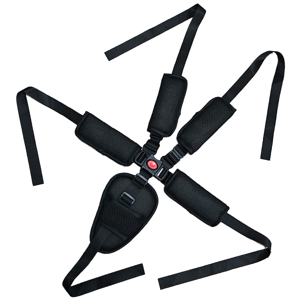 Mingxiong 5-point harness seatbelt in black with secure fit for high chairs
