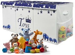 Mini Hide toy chest large 40x14x16 with lid for spacious toy storage.