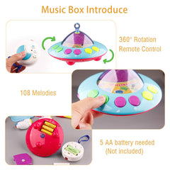Mini Tudou musical box offers 108 melodies to gently soothe newborns