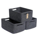 MiniArk large storage baskets front view for roomy clothes and toys organization