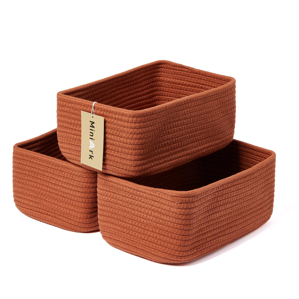 MiniArk small storage basket compact size neatly organizes cosmetics and keys.