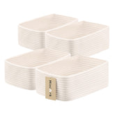 MiniArk small storage baskets rectangle 4-pack neatly organize cosmetics and small items