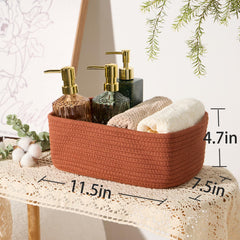 MiniArk woven rope baskets decorative add warmth to living spaces.