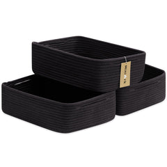 MiniArk large shallow basket front view ideal for organizing towels and toys.
