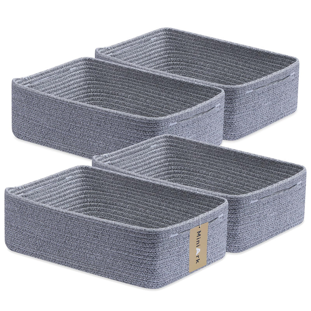 MiniArk large shallow baskets folded for compact storage.