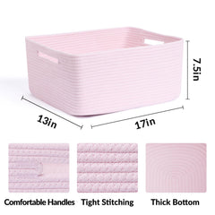 MiniArk Large Storage Baskets filled with clothes demonstrate easy laundry room storage.